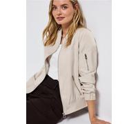 Street One Frauen Satin Blouson in Beige, Gr: 44
