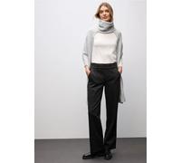 Schal STREET ONE, Damen, Gr. onesize, smooth grau melange, Stoff, 53% Polyester, 44% Polyacryl, 3% Elasthan, unifarben, Modetücher, Grobstrick (35199959-0) smooth grau melange