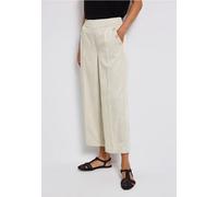 Street One Frauen Schimmernde 7/8 Hose in Beige, Gr: 46