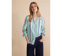 Street One Frauen Seersucker Bluse in Grün, Gr: 46