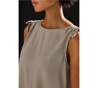 STREET ONE Damen 3411456 Seersucker Blusentop, Morning beige, 40