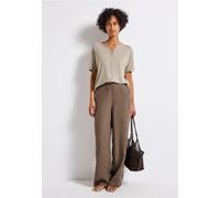 Street One Frauen Shirt im Tunika-Look in Beige, Gr: 46