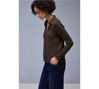 Street One Frauen Shirt mit College-Details in Braun, Gr: 36