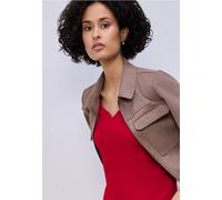 Street One Frauen Shirt mit Herzausschnitt in Rot, Gr: 46