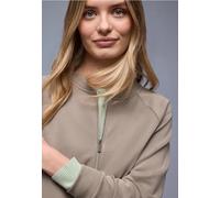 Street One Frauen Silk-Look Jacke mit Zipper in Braun, Gr: 40
