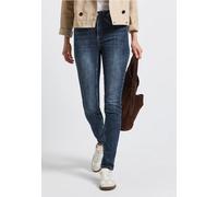 Street One Frauen Slim Fit Jeans in Blau, Gr: 26