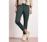 Street One Frauen Slim Leg Chino mit Taschen im Cargo-Look in Grün, Gr: 36