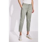 Street One Frauen Softe Twill Chino in Grün, Gr: 32