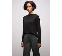 Street One Frauen Softer Basic Pullover in Schwarz, Gr: 36