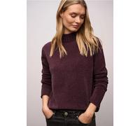 Street One Frauen Softer Chenille Pullover in Rot, Gr: 42