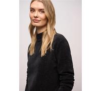 Street One Frauen Softer Chenille Pullover in Schwarz, Gr: 38