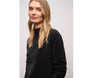 Street One Frauen Softer Chenille Pullover in Schwarz, Gr: 38