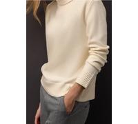 Street One Frauen Softer Rollkragenpullover in Beige, Gr: 46