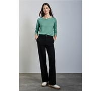 Street One Frauen Softes Langarmshirt in Grün, Gr: 36