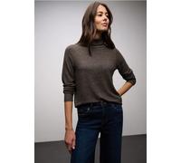 Street One Frauen Softes Shirt in Braun, Gr: 40