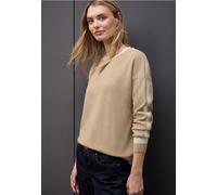 Street One Frauen Softes Strukturshirt in Beige, Gr: 40
