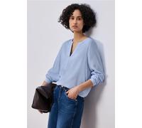 Street One Frauen Split Neck Tunika in Blau, Gr: 46