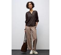 Street One Frauen Split Neck Tunika in Braun, Gr: 34