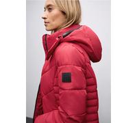 Street One Frauen Steppjacke in Midi-Länge in Rot, Gr: 42