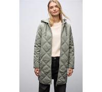 Street One Frauen Steppmantel mit Kapuze in Grün, Gr: 42
