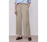 Street One Frauen Straight Leg Chino im Casual Fit in Beige, Gr: 40
