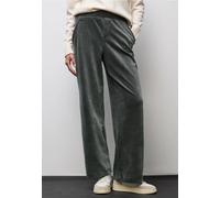 Cordhose STREET ONE, Damen, Gr. 32, Länge 30, grün (balsam grün), Cord, 60% Baumwolle, 38% Polyester, 2% Elasthan, unifarben, comfort fit kurz, Hosen, High Waist (86401622-32) balsam grün