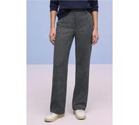 Street One Frauen Straight Leg Hose in Blau, Gr: 46