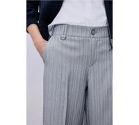Street One Frauen Straight Leg Hose mit Streifen in Blau, Gr: 44