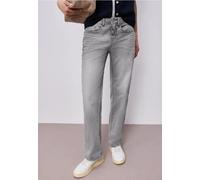 Street One Frauen Straight Leg Jeans in Grau, Gr: 31