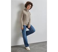 Street One Frauen Strickpullover in Beige, Gr: 44