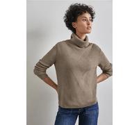 Street One Frauen Strickpullover in Beige, Gr: 44