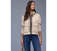 Street One Frauen Struktumix Jacke in Beige, Gr: 42