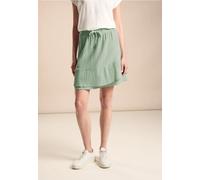 Street One Frauen Struktur Volants Rock in Grün, Gr: 34