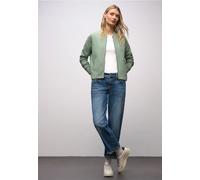 Street One Frauen Strukturjacke in Grün, Gr: 40