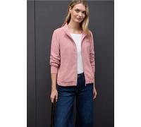 Street One Frauen Strukturjacke mit Zipper in Rosa, Gr: 34
