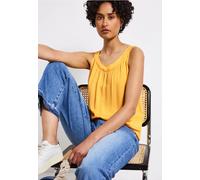 Street One Frauen Strukturmix-Top in Gelb, Gr: 34
