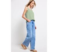 Street One Frauen Strukturmix-Top in Grün, Gr: 46