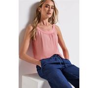 Street One Frauen Strukturmix-Top in Rosa, Gr: 40