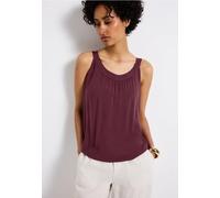 Street One Frauen Strukturmix-Top in Rot, Gr: 46