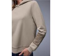 Street One Frauen Sweat Hoodie in Beige, Gr: 46