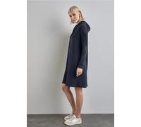 Street One Frauen Sweatkleid mit Volant in Blau, Gr: 44