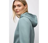 Hoodie STREET ONE, Damen, Gr. 46, arona blau, Sweatware, 60% Baumwolle, 40% Polyester, unifarben, normal, ohne Ausschnitt, Bündchen, Sweatshirts, im soften Baumwoll-Mix (24898905-46) arona blau
