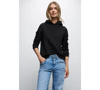 Street One Frauen Sweatshirt mit Kapuze in Schwarz, Gr: 38