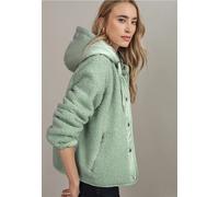 Fellimitatjacke STREET ONE, Damen, Gr. 44, serene grün, Stoff, 100% Polyester, unifarben, normal normal, ohne Ausschnitt, abgesteppt, Jacken (16083469-44) serene grün