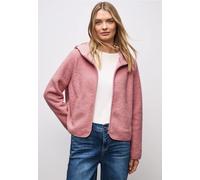 Street One Frauen Teddy-Jacke mit Kapuze in Rosa, Gr: 38