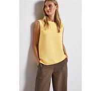 Street One Frauen Top mit Mesh-Details in Gelb, Gr: 46
