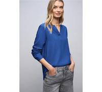 Street One Frauen Tunika in Unifarbe in Blau, Gr: 46