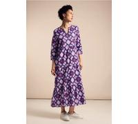 Street One Frauen Tunika Kleid mit Print in Lila, Gr: 36