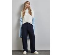 Street One Frauen Turtleneck Struktur-Shirt in Weiß, Gr: 44