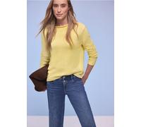 Street One Frauen Two-Tone Pullover in Gelb, Gr: 34